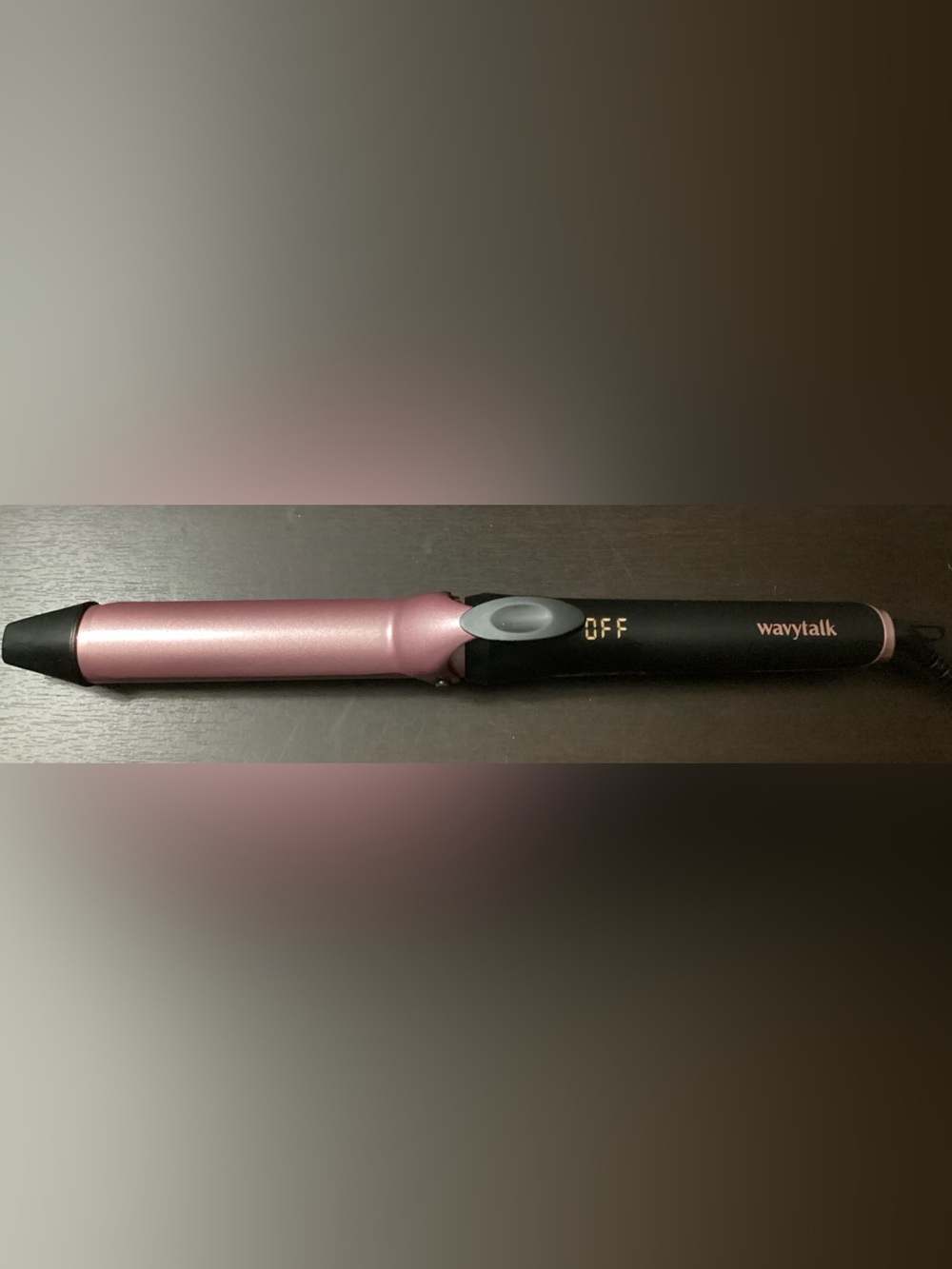 Wavytalk Pink Ceramic Curling Iron for Smooth Curls w Easy Read Digital Display